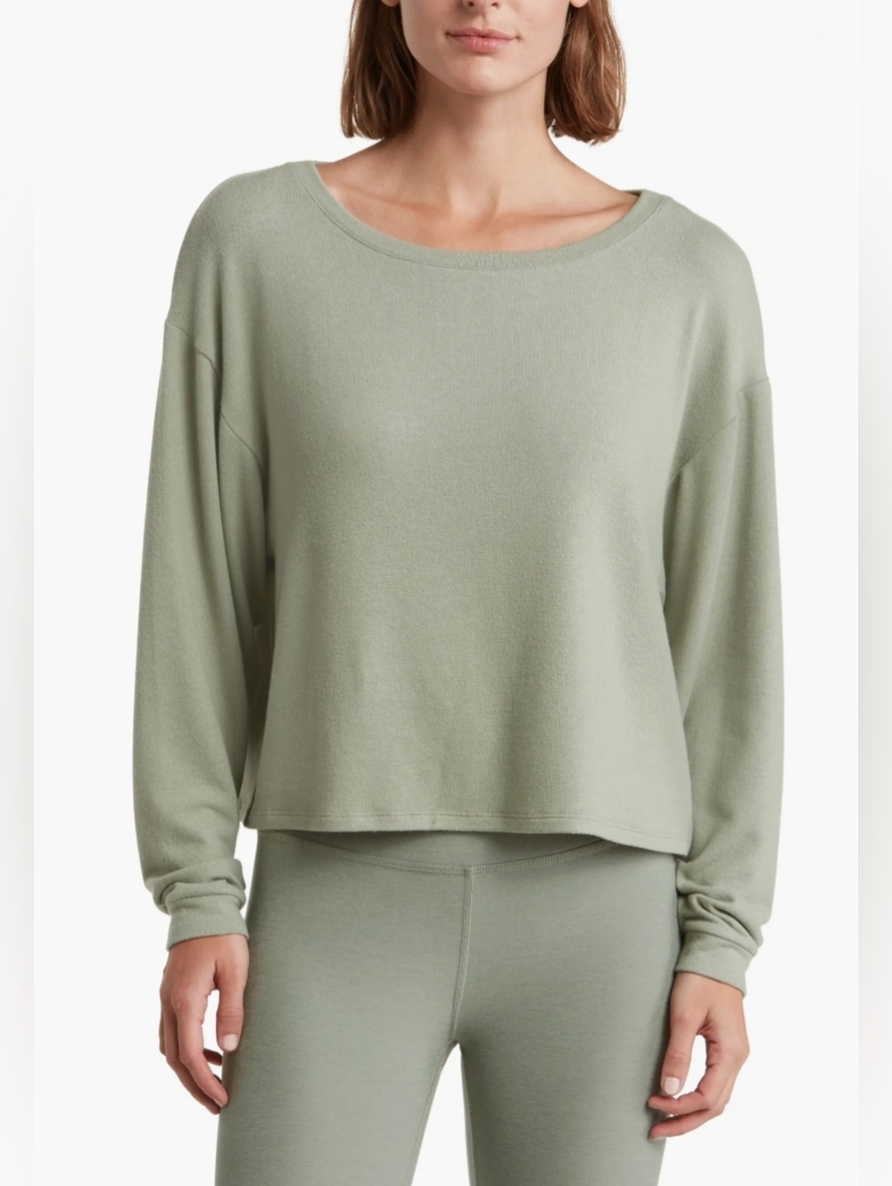 Beyond Yoga Let‎ Loose Pullover Longsleeve Sage Green NWT